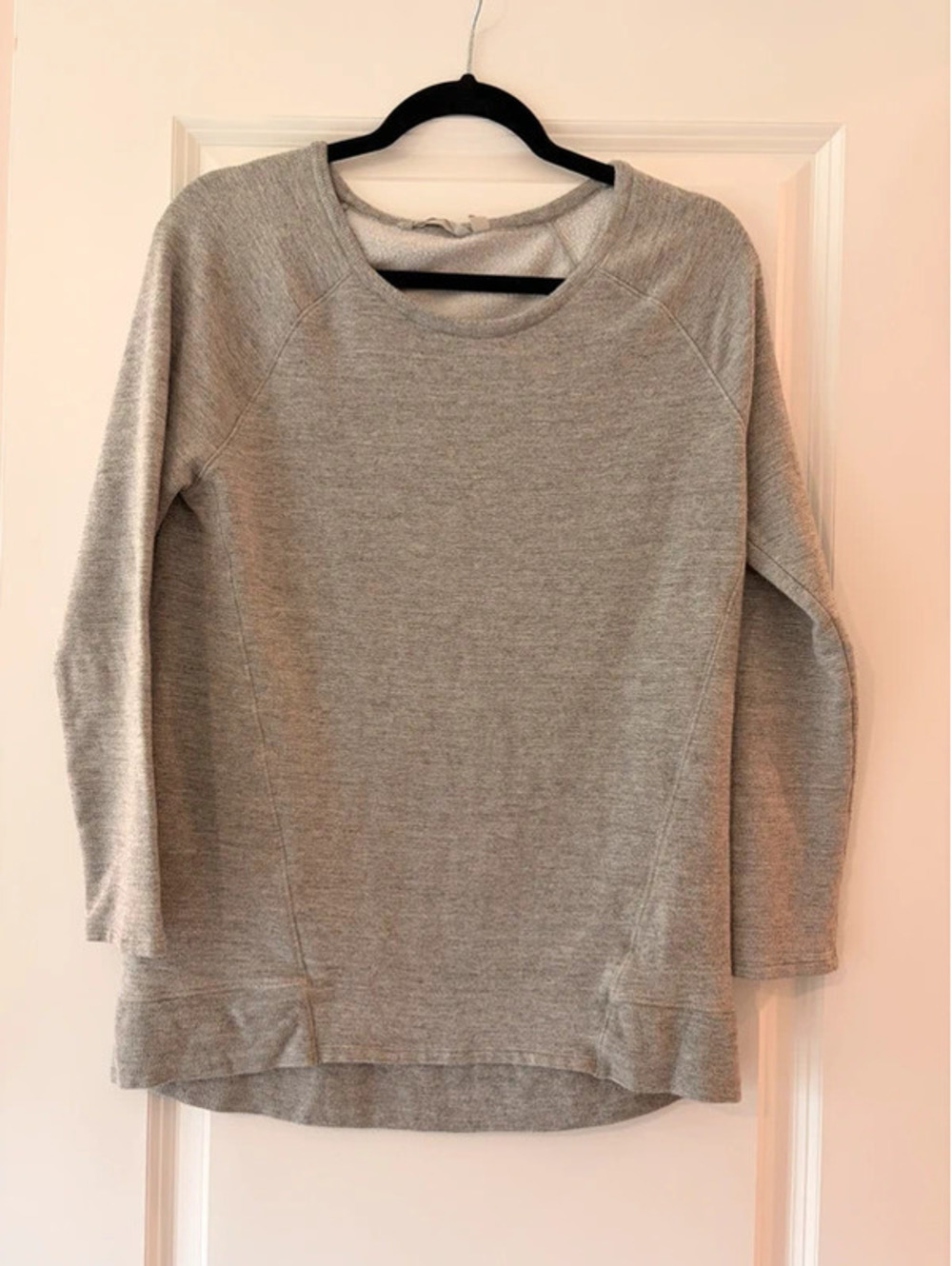 Athleta Gray Heathered Crewneck Pullover Sweatshirt Women’s Medium